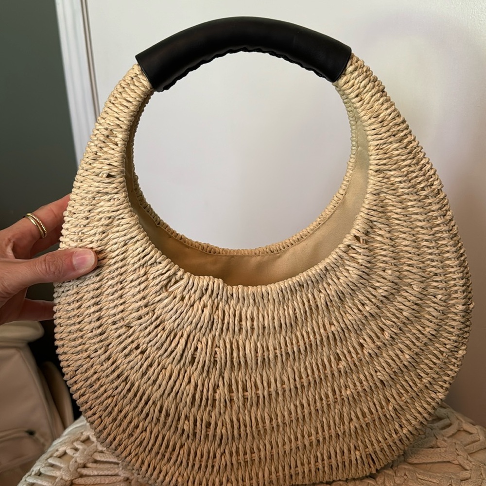 Raffia handbag, great condition!